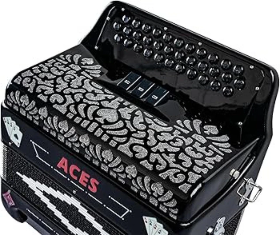 Hohner Hohnica Aces II FBbEb 3 Register Accordion - Black - Image 4 of 4