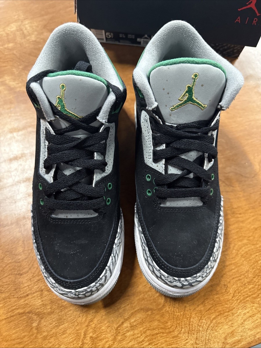Used GS Air Jordan 3 Retro 'Pine Green' Size 5.5Y CT8532-030 | eBay
