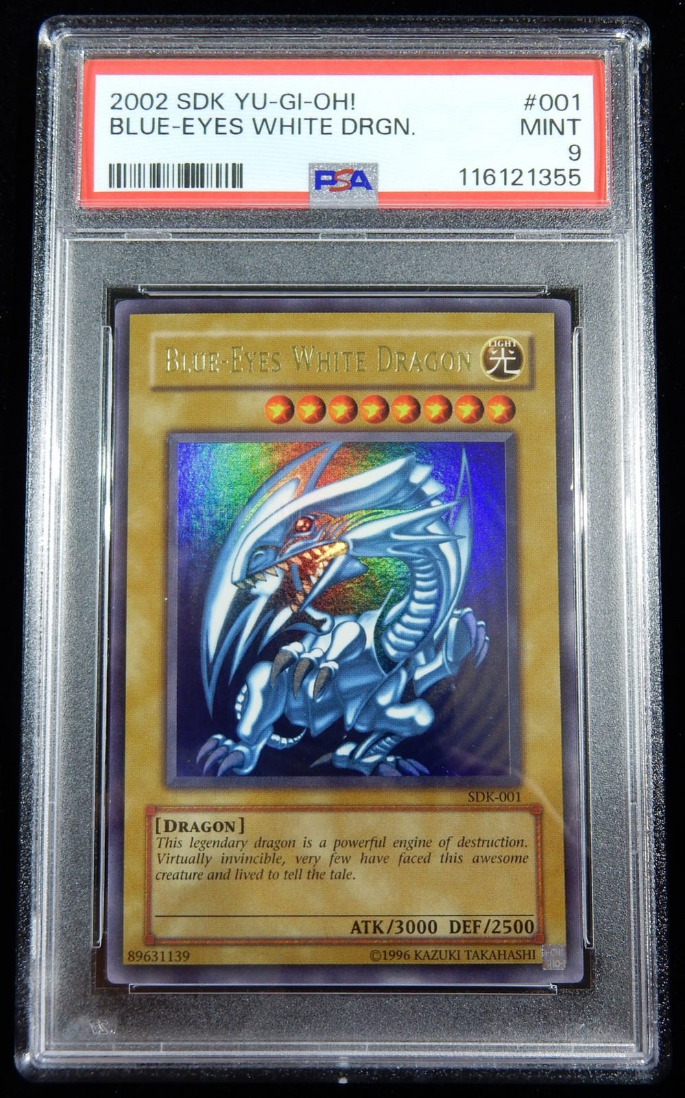 PSA 9 Yu-Gi-Oh! Blue-Eyes White Dragon SDK-001 Starter Deck Kaiba Unlimited