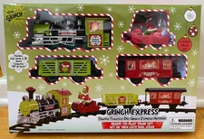 2021 Dr. Seuss The Grinch Christmas Holiday Express Play Train Set 9 Foot Track
