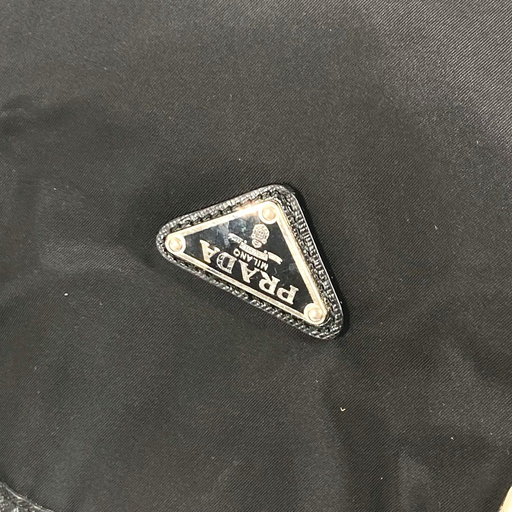 PRADA skull logo Shoulder Bag Tote Bag Nylon / Leather Black thumbnail 9