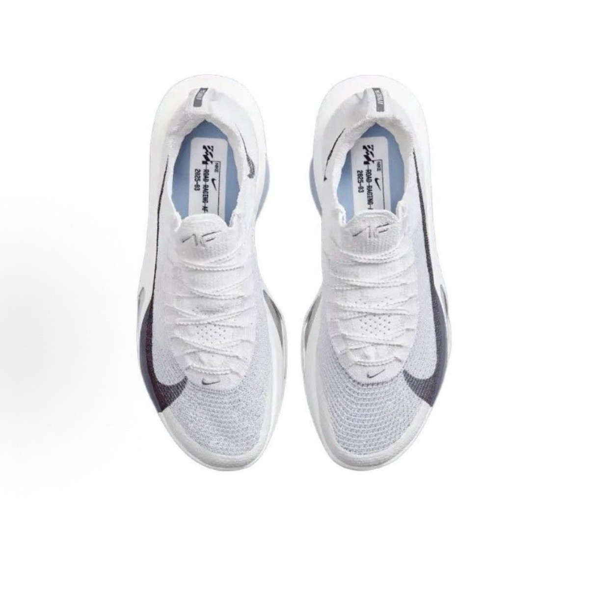 Nike Shoes Men Size 8 Air Zoom Alphafly NEXT% 3 Gridiron FD8311-101 FD8311-101 Nike Alphafly 3 White Pure Platinum Obsidian Mist  main image 3