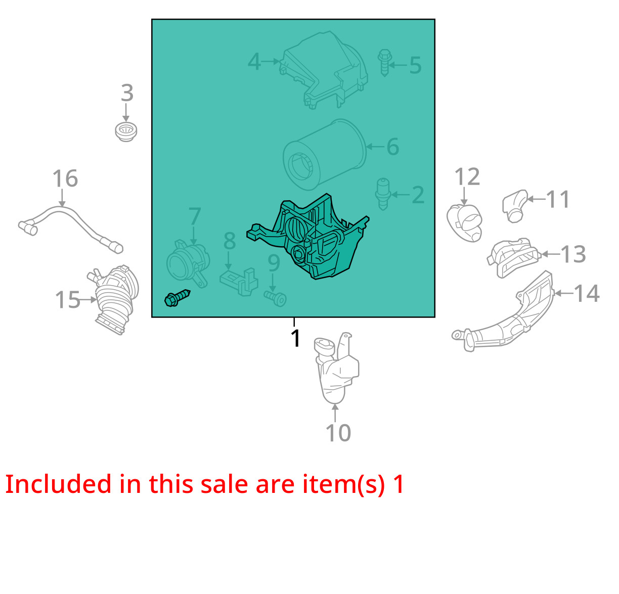 Air Cleaner Gasoline 2.0L Without Turbo Fits 12-18 FOCUS 695972