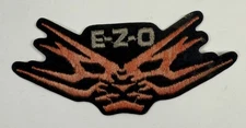 EZO Iron On Patch Embroidered E Z O Fire Japan Heavy Metal 80s 4.5” Music