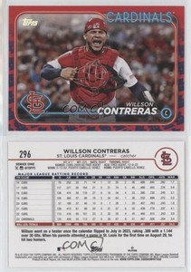 2024 Topps Series 1 Team Color Border Willson Contreras #296