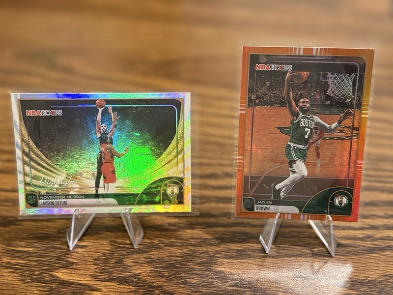 2026 NBA Hoops Jayson Tatum & Jaylen Brown 2 Card Lot — Celtics Duo