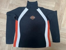 Harley Davidson Ladies Roll Turtle Neck Womens Jumper Biker X Large 100 Cotton