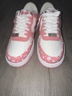 Bape K*RA Hello Kitty Hearts Low Top Lace-Up Sneakers Pink/White/Red Rubber — photo 10