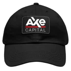 Axe Capital Billions TV Show Black Dad Hat with Leather Patch - Adjustable Size
