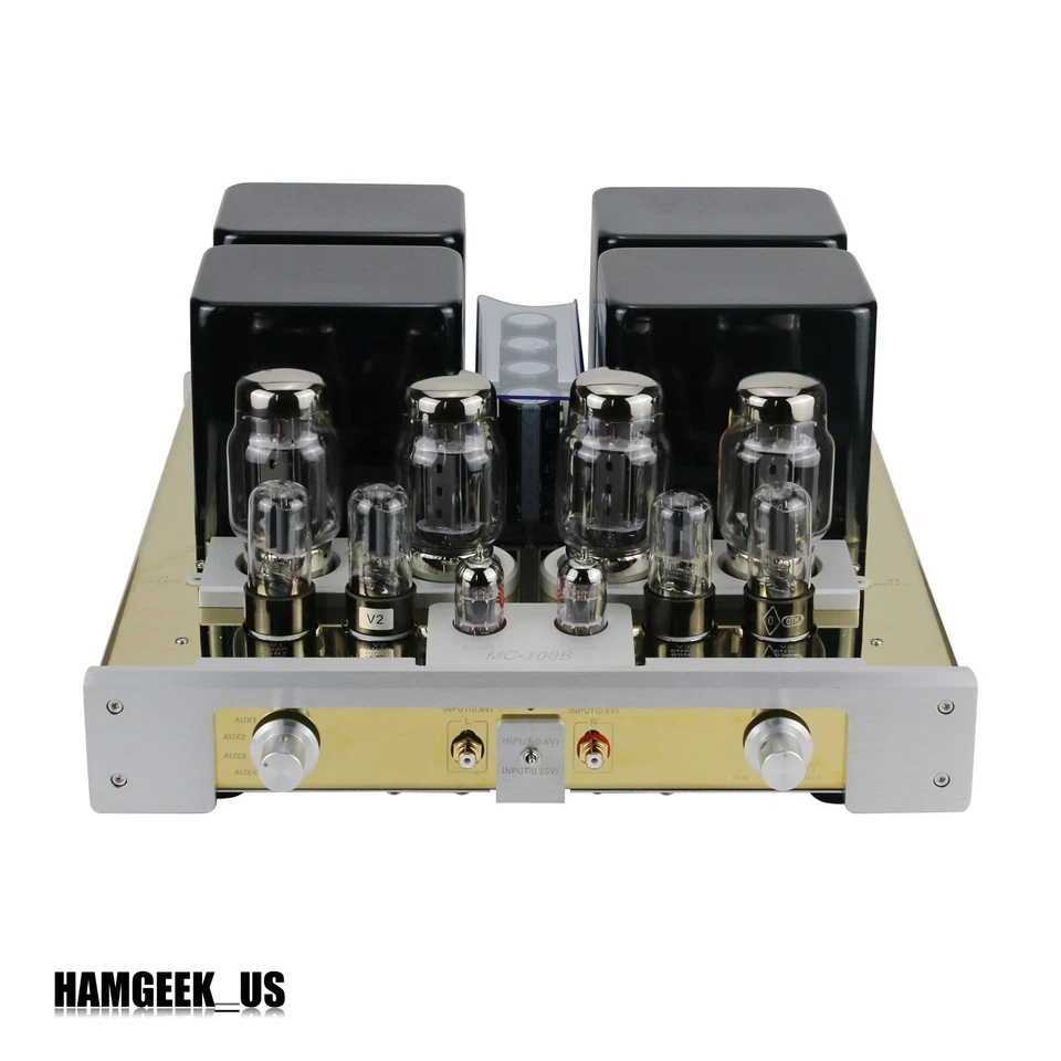 Amplificador de potência integrado YAQIN MC-100B GB KT88 x4 tubo de vácuo Hi-end CLASS-A - Imagem 2 de 4