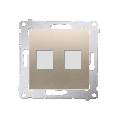 54 MODULE GOLD MATTE PLATE PREMIUM SOCKET PLATE 54 DKP2.01/44