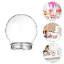 18 Pcs Snow Globe Kits 270 Ml Clear Water Globes Plastic With Screw Caps