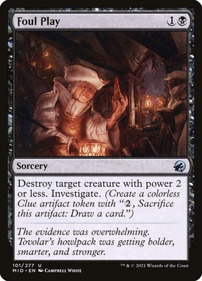 Foul Play (101) Innistrad: Midnight Hunt MID MTG Magic