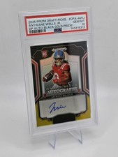 2025 Prizm Draft Picks - Draft Picks Autographs Antwane Wells Jr Black Gold 2/5