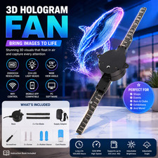 3D Hologram Fan 15W LED Hologram Fan 32G Memory Card Party Advertising Scree