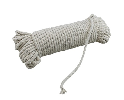 100 Ft Heavy Duty Braided Cotton Rope Clothesline Approximately #6 1/4" 6 mm ...