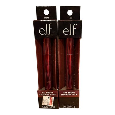 2 Pack e.l.f. No Budge Shadow Stick Smudge-Proof Metallic Eyeshadow Copper Chic