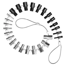 Nut and Bolt Thread Checker 28 Male/Female Thread Gauges (15 SAE/Inch & 13 