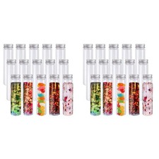 Tube à Essai En Plastique 30 Pièces 110 Ml, Tubes à Essai Plats Transparent2922