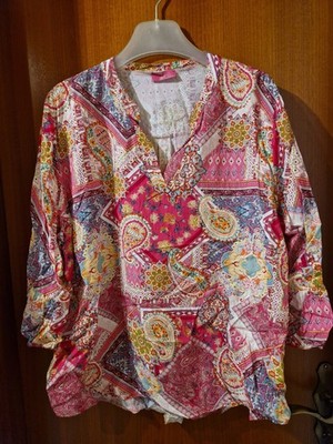 Made in Italy, gekauft bei Tredy, tolle Bluse,Tunika, Größe 4,48-50, Viskose 