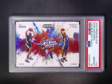 2024-25 Prizm Black Tim Duncan/Shaquille O'Neal #13 Color Blast Duals SSP PSA 10