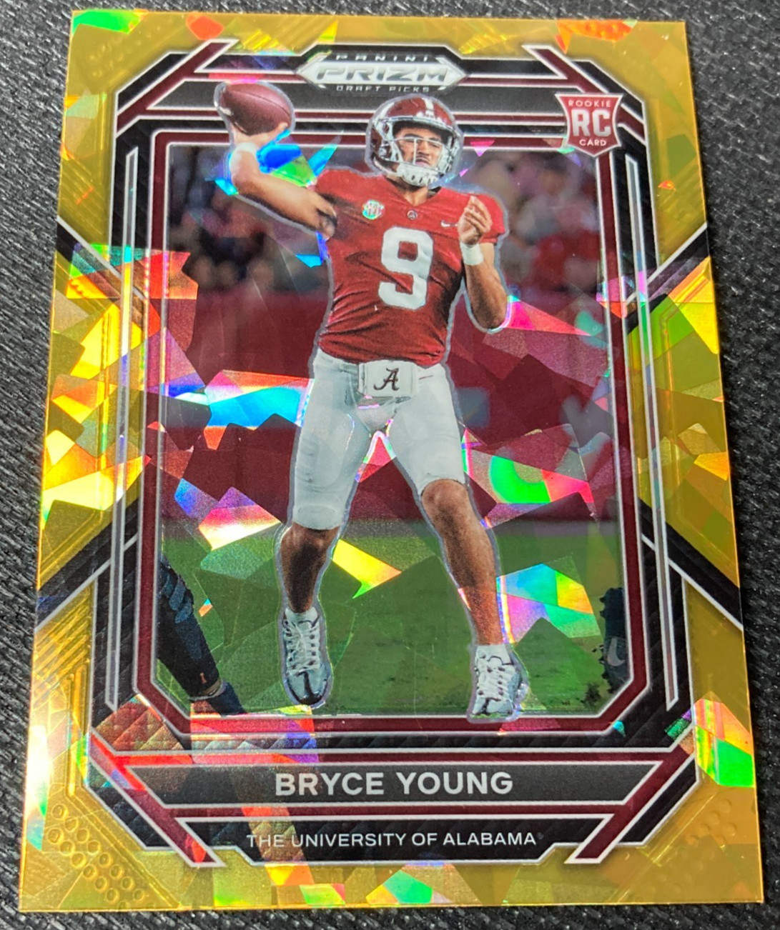 Bryce Young 2023 Panini Prizm Draft Picks Gold Ice Prizm #101 RC