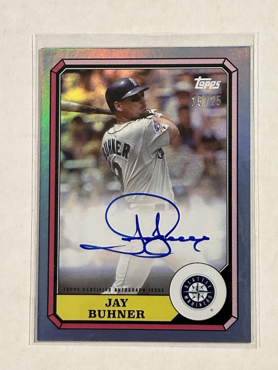 2025 Topps Archives Jay Buhner 1987 Boardwalk Baseball Auto #87BBA