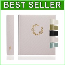 Premium Scrapbook Album - 100 Pages for 500 Photos, Customizable Writing Space