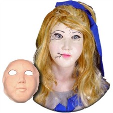 Porcelain Doll Face Foam Latex Prosthetic Theater Appliance