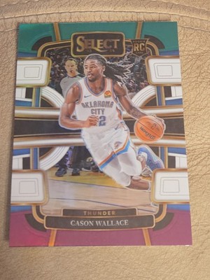 2023-24 Panini Select #88 Cason Wallace Green White Purple Prizms Rookie 