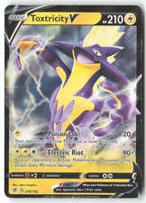 Toxtricity V 070/192 Holo V Rare Rebel Clash Pokemon Moderately Played
