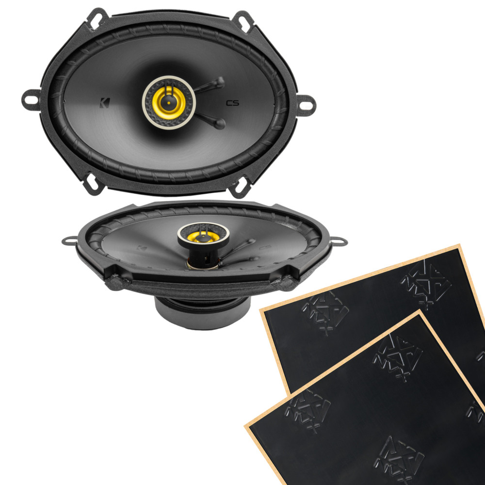 Коаксиальные колонки серии Kicker CSC684 6x8 CS Демпфирование звука 1449000₽