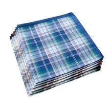 Men's Cotton Handkerchiefs Classic Assorted Pack for Daily Use Formal Wear