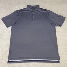 Peter Millar Polo Shirt Mens XL Purple Summer Comfort Geometric Floral Golf