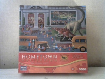Mega Puzzles DINOSAUR MUSEUM 1000 piece 26.75'' x 18.9375'' puzzle