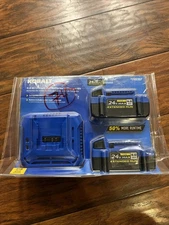 Kobalt 24V MAX  2x 4.0Ah Extended Run Lith-Ion Batteries & 24v Max Charger Kit