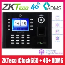 ZKteco iclock660 4G ADMS Attendance Access Control Fingerprint Recognition Time