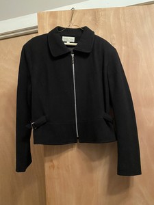Pre-owned casual corner para Mujer Talla Grande Mezcla de Lana Chaqueta  Negra De Cremallera Completa | eBay