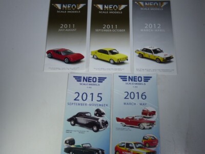 (SB-88) Neo Scale Models Konvolut 5x Katalog Brochure Prospekt,  TOP