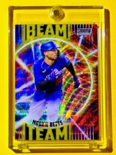 Mookie Betts RARE SILVER WAVE BEAM TEAM REFRACTOR TOPPS STADIUM CLUB CHROME MINT