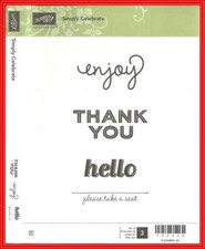 STAMPIN' UP SIMPLY CELEBRATE - Retired Set - NEW - Clear Mount