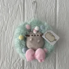 NWT New Pusheen Small 5" Plush Christmas Wreath GUND Retired Holiday Rare HTF