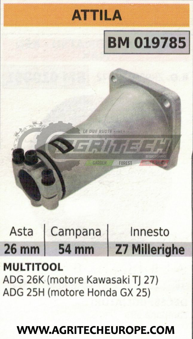 Campana Frizione Completa Honda GX25 Attila ADG 25H Ø26 | Ricambio Pro