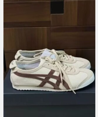 Onitsuka Tiger Mexico 66 Birch/Brown Unisex Excellent Traction Sneakers-New