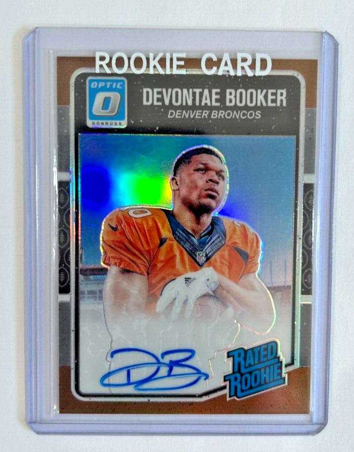 2016 Panini Donruss Optic Football Devontae Booker Auto Card