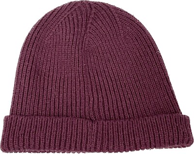 Vans Off The Wall Maroon Burgundy One Size Ribbed Knit  display picture 2