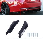 Glossy Black Rear Bumper Lip Diffuser Splitter Canard Protector Car Accessories