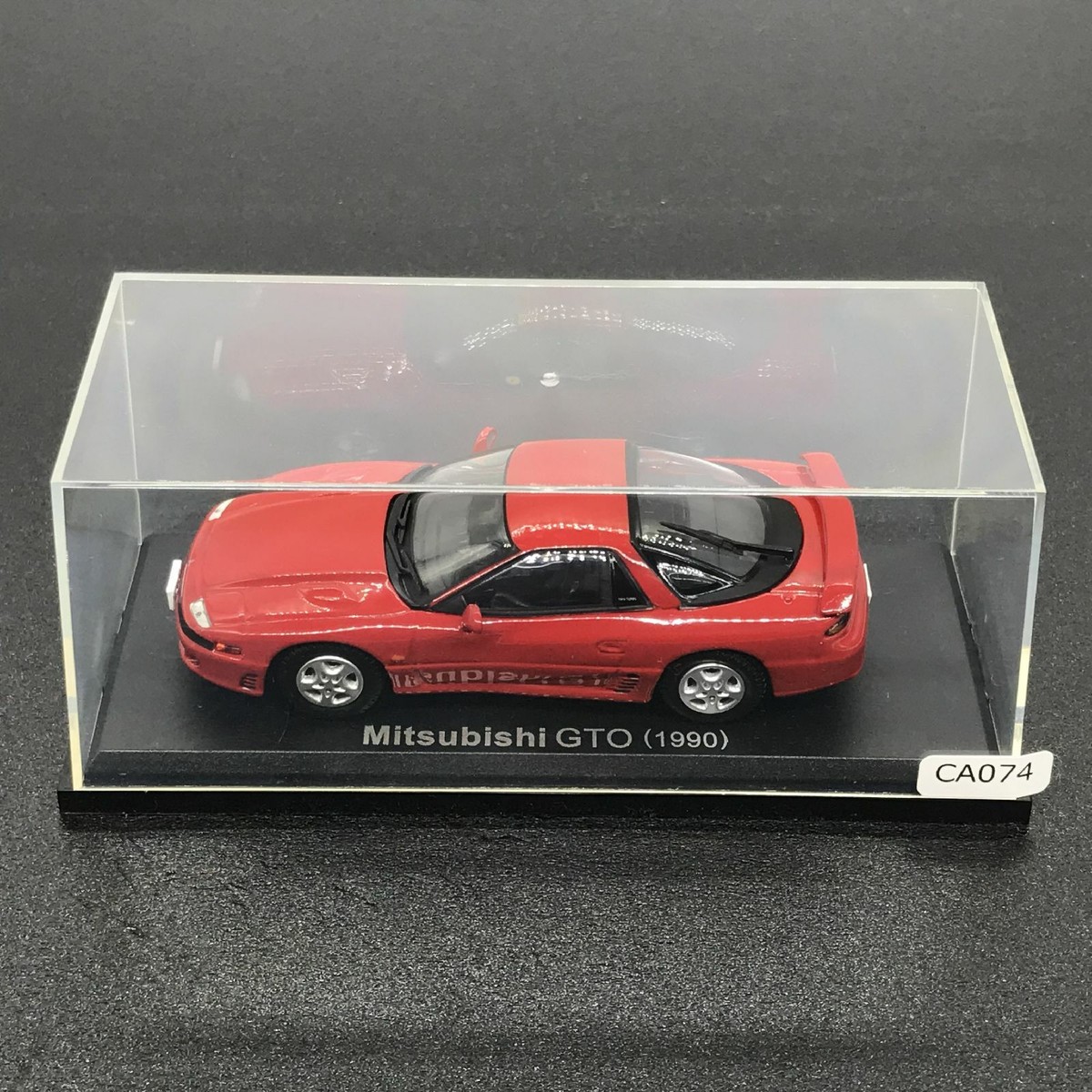 Mini Car Mitsubishi GTO 1990 Red 1/43 Scale Box Display Diecast