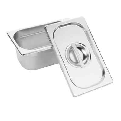 Vogue S430 Gastronorm Tablett Set mit Deckel 1/9 (6er Pack) @Lieferung am nächsten Tag