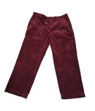 Vintage Orvis Men's Thick Corduroy Hunting Pants Size 36x29 Wine
